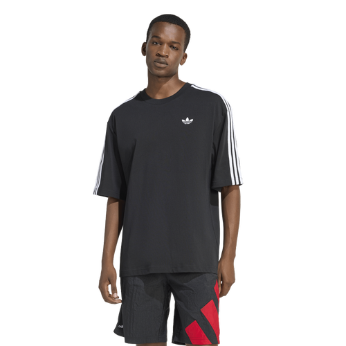 adidas Originals Men's Adicolor 3-Stripes Oversized Tee, Medium, Black