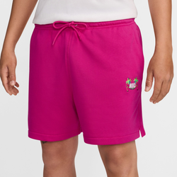 Men's - Nike Club FT Flow Vibes Shorts  - Fireberry/Green