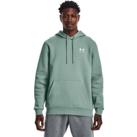 Under Armour Rival Fleece Hoodie Castlerock Heath/White - Terraces Menswear