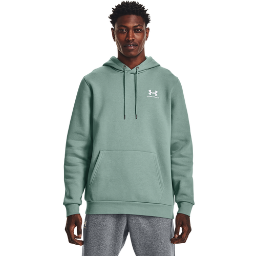 

Under Armour Mens Under Armour Essential Fleece Hoodie - Mens Fresco Green/White Size S