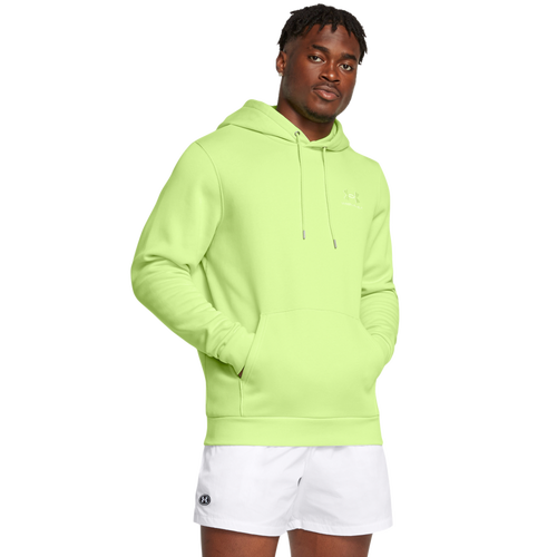 

Under Armour Mens Under Armour Essential Fleece Hoodie - Mens Morph Green/White Size XL