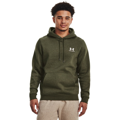 

Under Armour Mens Under Armour Essential Fleece Hoodie - Mens Marine Od Green/White Size 3XL