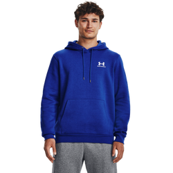 Men's - Under Armour Essential Fleece Hoodie - Royal/White