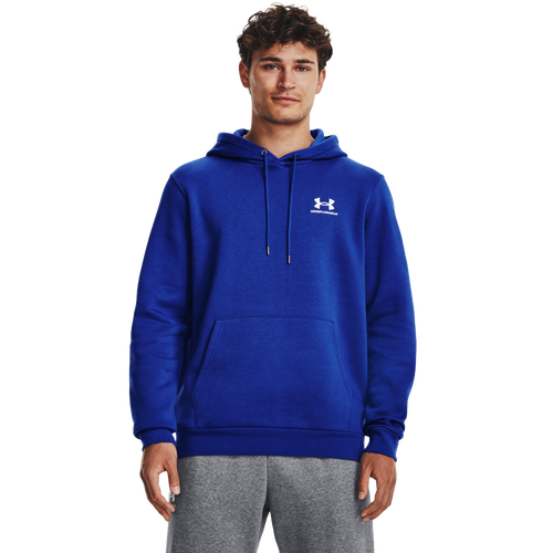 

Under Armour Mens Under Armour Essential Fleece Hoodie - Mens Royal/White Size M