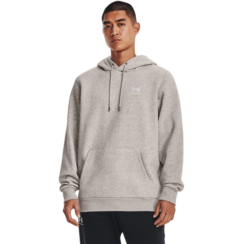 

Under Armour Mens Under Armour Essential Fleece Hoodie - Mens Ghost Gray Heather/White Size L