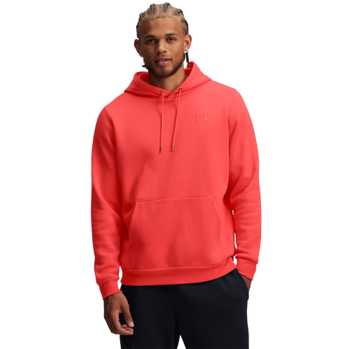 MENS - Under Armour Essential Fleece Hoodie - Fire