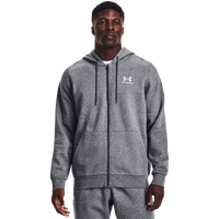 Under Armour Rival Fleece Hoodie Castlerock Heath/White - Terraces Menswear