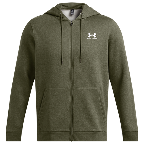 

Under Armour Mens Under Armour Essential Fleece Full-Zip Hoodie - Mens Marine Od Green/White Size S