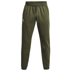 Men's - Under Armour Essential Fleece Joggers - Marine Od Green/White