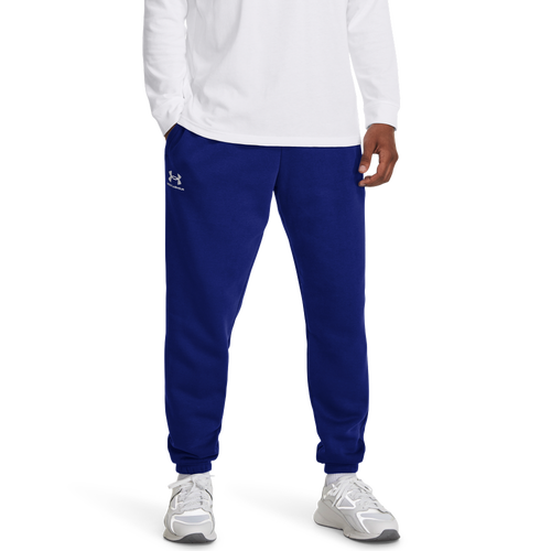 

Under Armour Mens Under Armour Essential Fleece Joggers - Mens Royal/White Size S