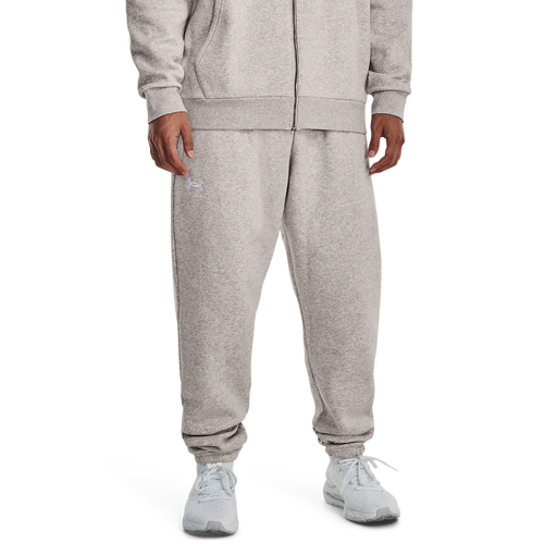 

Under Armour Mens Under Armour Essential Fleece Joggers - Mens Ghost Gray Heather/White Size S