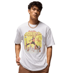 Men's - Jordan NC Comic Short Sleeve Crew  - White/Black
