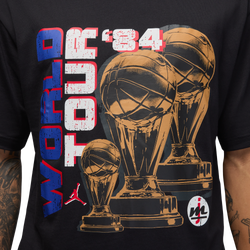 Men's - Jordan NC World Tour Short Sleeve Crewneck  - Black