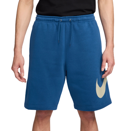 Nike Men's Club Graphic Shorts - Size S - Court Blue/Light Khaki