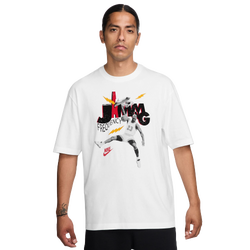 Men's - Jordan Jam 85 Short Sleeve Crew T-Shirt  - White/Black