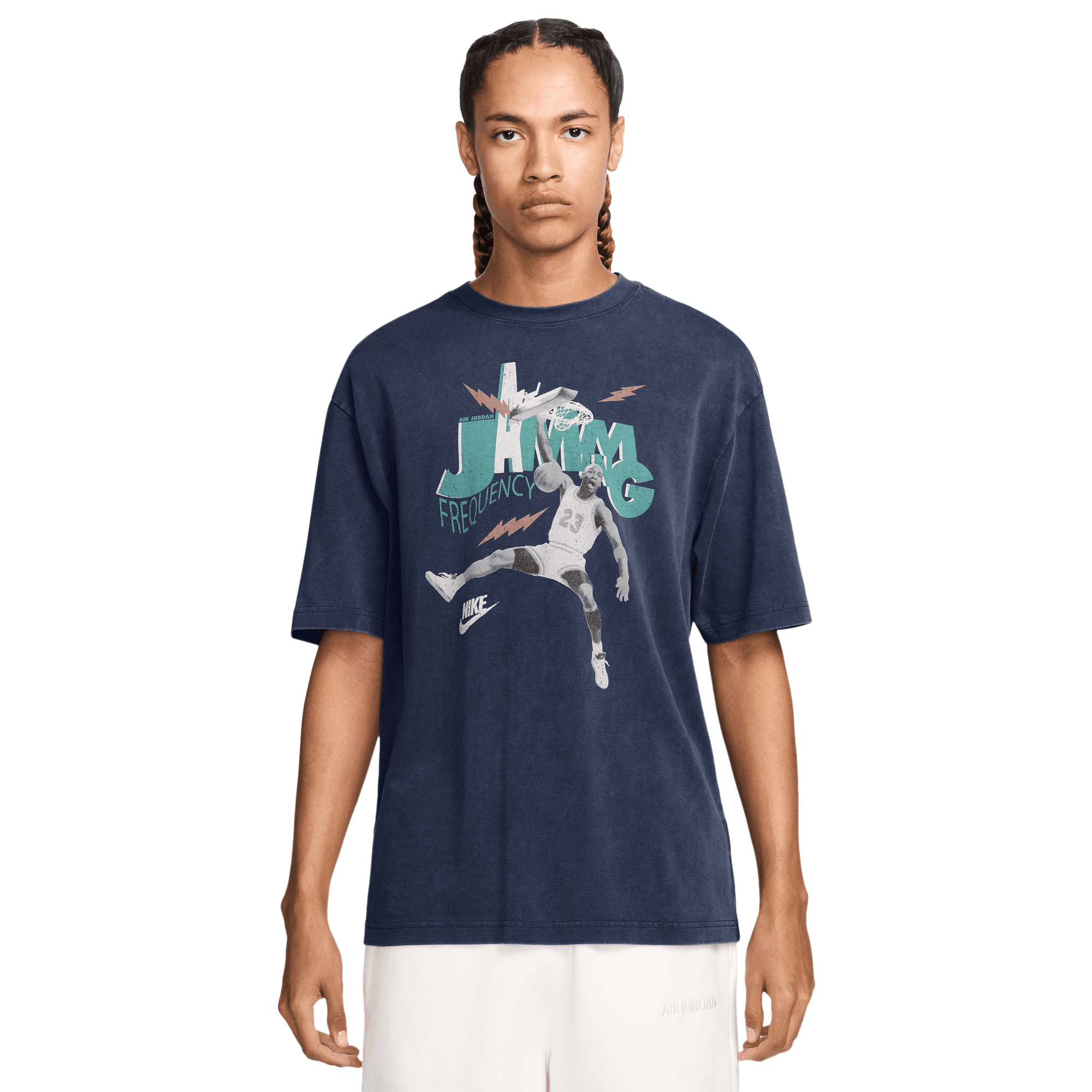 ★★Nike★★ Jordan Air T-Shirt M Black Sail DM3182010 DM318 JORDAN Air T-Shirt DM3182 010 - Shiekh