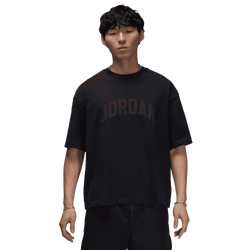 Men's - Jordan Flight Essential Boxy Short Sleeve T-Shirt  - Black/Black