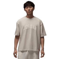 Men's - Jordan Flight Essential Boxy Short Sleeve T-Shirt  - Sail/Light Orewood