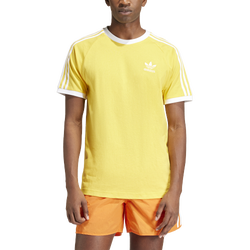 Men's - adidas Originals 3 Stripes T-Shirt - Yellow/White