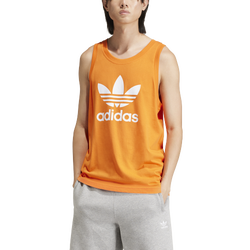 Men's - adidas Originals Trefoil Tank - White/Orange