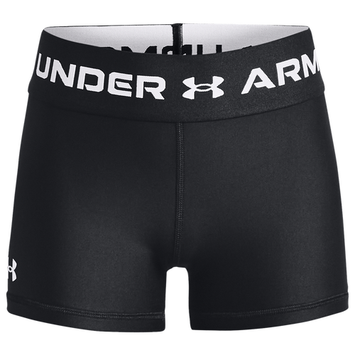 

Girls Under Armour Under Armour Armour Shorty - Girls' Grade School Black/White Size L
