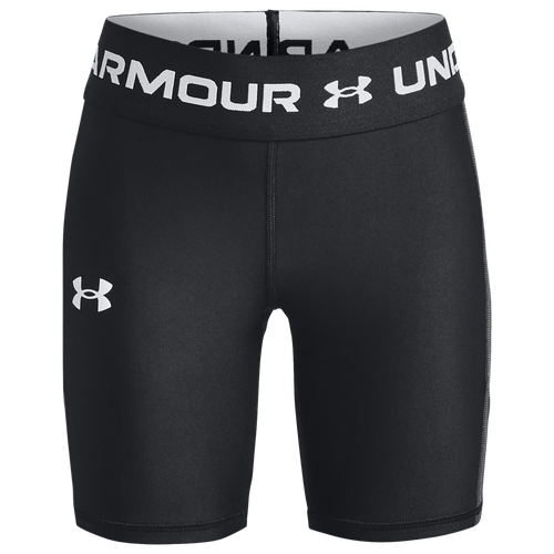 

Girls Under Armour Under Armour Bike Shorts - Girls' Grade School White/Black Size S