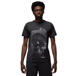 Men's - Jordan Core Diamond 45 Blank Short Sleeve S/S Crew  - Off Noir/White
