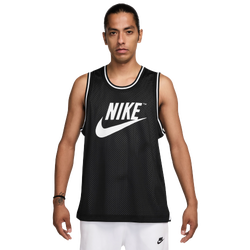 Men's - Nike Club Futura Reversible Mesh Jersey  - Black/White