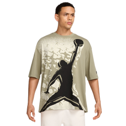 Men's - Jordan NC Reissue Oversize Short Sleeve Crew  - Black/Khaki