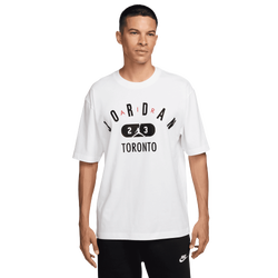 Men's - Jordan Toronto City Short Sleeve Crew  - White/Black