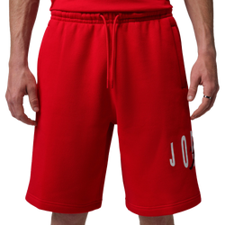 Men's - Jordan Essentials Cat Scratch Shorts  - Black/Fire Red