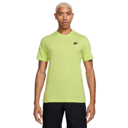 Men's - Nike NSW Club Short Sleeve T-Shirt  - Volt/Black