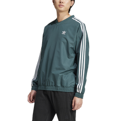 Men's - adidas Originals Woven Warm-up Windbreaker - Mineral Green