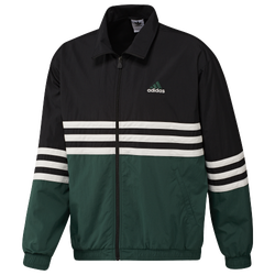 Men's - adidas Originals Archive Woven Track Top  - Black/Collegiate Green