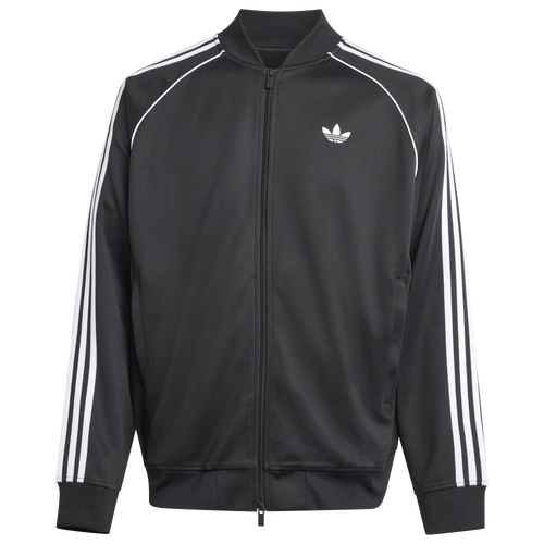 Mens adidas Super Star Loose Track Top - - Black / White Size XL