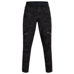 Men's - Under Armour Unstoppable Cargo Pants  - Ultimate Black Camo/Grey