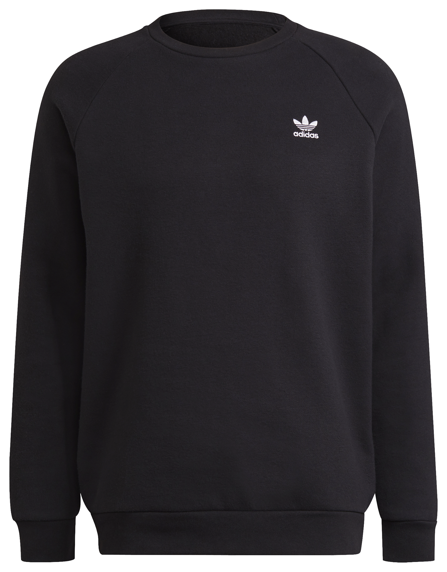 adidas black trefoil crewneck sweatshirt