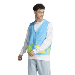 Men's - adidas Kid Core Woven Vest  - Yellow/Blue