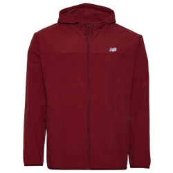Men's - New Balance Athletics Woven Jacket  - Burgundy