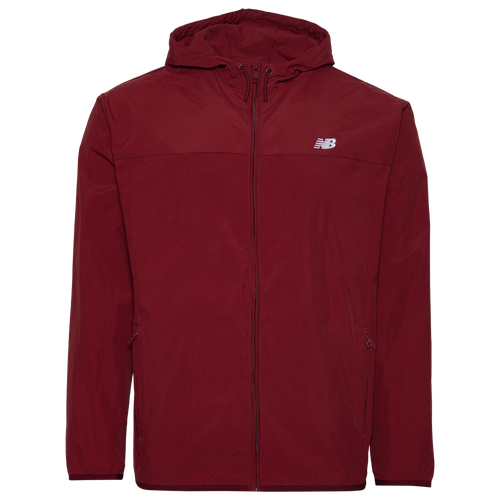 New Balance Men's Athletics Woven Jacket - Size L - Burgundy