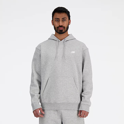 Men's - New Balance Sport Essentials Fleece Hoodie  - White/Grey