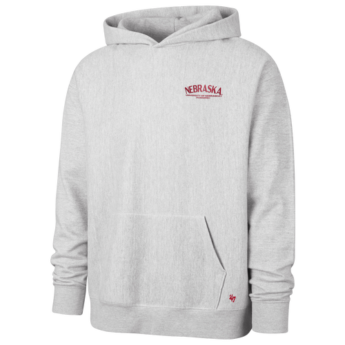 47 Brand Mens Nebraska Cornhuskers Constant Hoodie - - Gray Size XL