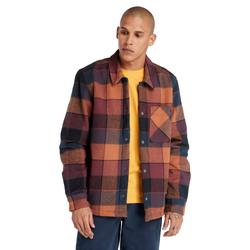 Men's - Timberland Sherpa Lined Overshirt - Red/Multi