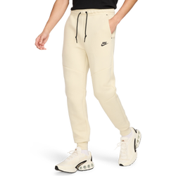 Men's - Nike Tech Fleece Joggers  - Beige/Black
