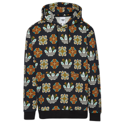 Pour hommes - adidas Chandail à capuchon ample à imprimé intégral Originals Tile - Black