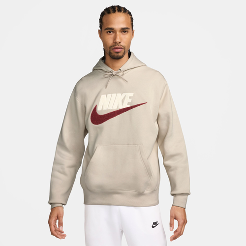 Nike Mens Club Basketball CHNL FTRA Pullover Mens Beige Maroon Size S