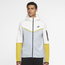 Nike Tech Fleece Full-Zip Hoodie - Men's White/Football Gray/Black