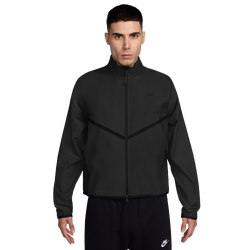 Men's - Nike Tech Shori Knit Track Jacket  - Black/Black