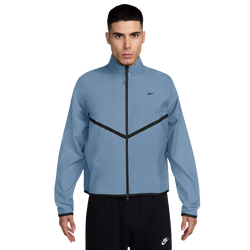 Men's - Nike Tech Shori Knit Track Jacket  - Blue/Black