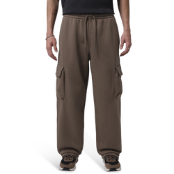 Men's - Jordan Brooklyn Oversize Fleece BB Cargo Pants  - Palomino/Dark Cinder